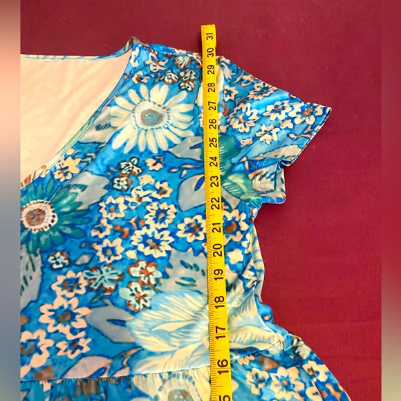 Boho Beach Hut (Cinnie) bohemian inspired floral ruffle dress - SZ XL - NEW - Picture 10 of 13